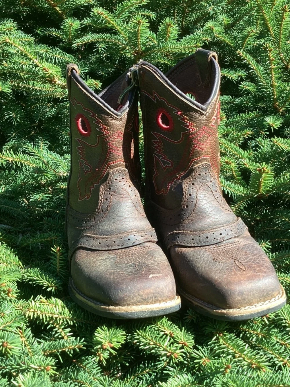 Ariat Lil Stompers American Heritage Rough Stock Toddler Leather Cowboy Boots🤠